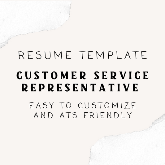 Customer Service Representative Resume Template